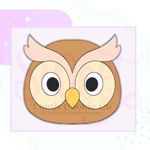 Owl Cookie Cutter. Woodland Animal Cookie Cutter. Forest Friends Cookie Cutter. Animal Cookie Cutter. Bird Cookie Cutter. Fondant Cutter
