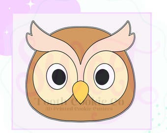 Owl Cookie Cutter. Woodland Animal Cookie Cutter. Forest Friends Cookie Cutter. Animal Cookie Cutter. Bird Cookie Cutter. Fondant Cutter