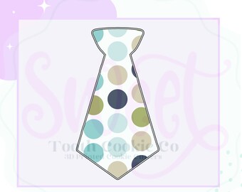 Tie Cookie Cutter. Neck Tie Cookie Cutter. Dad Cookie Cutter. Father's Day Cookie Cutter. Fondant Cutter. Sweet Tooth Cookie Co