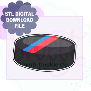 Hockey Puck Digitaler Download STL-Datei Ausstechform. Puck Cookie Cutter. Eislaufen Sport Cookie Cutter. Eishockey-Cookie-Cutter.