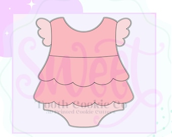 Ruffle Sleeve Onesie Cookie Cutter. Baby Girl Onesie Cookie Cutter. Onesie Cookie Cutter. Baby Onesie Cookie Cutter. Baby Cookie Cutter