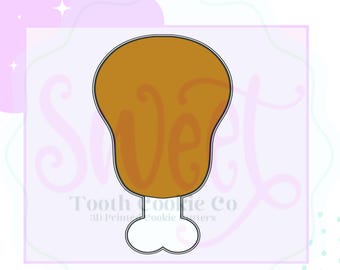 Turkey Leg Cookie Cutter. Turkey Cookie Cutter. Drumstick Cookie Cutter. Chicken Leg Cookie Cutter. Thanksgiving Cookie Cutter.