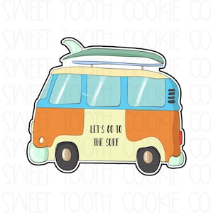 Surf Van Cookie Cutter. Van Cookie Cutter. Groovy Van Cookie Cutter. Retro Van Cookie Cutter. Beach Van Cookie Cutter. Beach Cookie Cutter