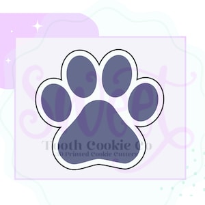 Paw Print Cookie Cutter. Dog Print Cookie Cutter. Dog Paw Print Cookie Cutter. Animal Paw Print Cookie Cutter. Sweet Tooth Cookie Co