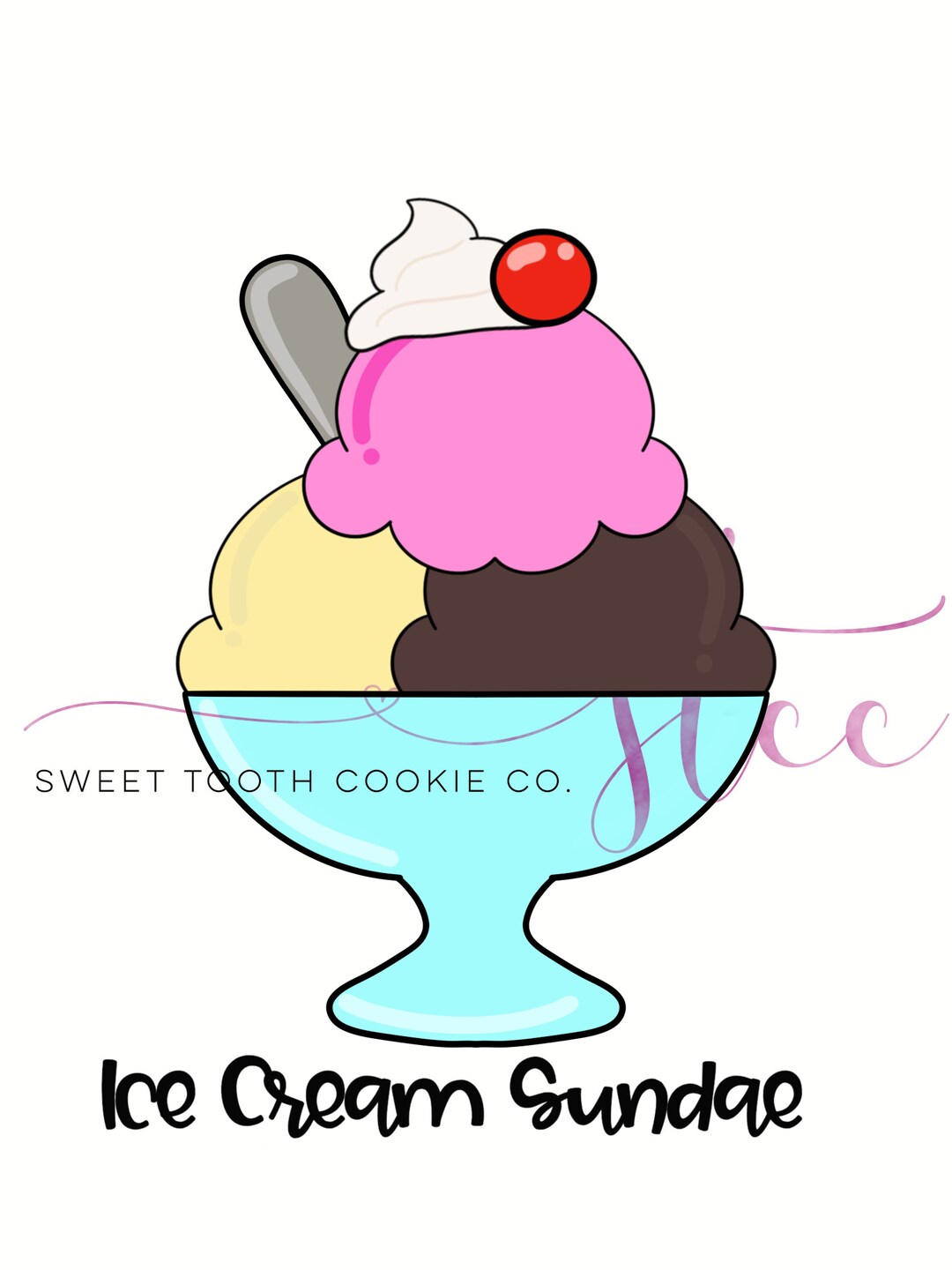 Ice Cream Sundae Cookie Cutter. Ice Cream Dish Cookie Cutter. Etsy