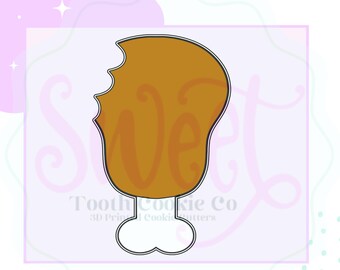 Turkey Leg Cookie Cutter. Turkey Cookie Cutter. Thanksgiving Cookie Cutter. Drumstick Cookie Cutter. Wing Cookie Cutter. Fondant Cutter.