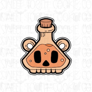 Magic Potion Cookie Cutter. Potion Bottle Cookie Cutter. Spooky Potion Cookie Cutter. Witches Potion Cookie Cutter. Fondant Cutter.