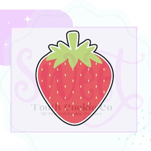Strawberry Cookie Cutter. Fruit Cookie Cutter. Berry Cookie Cutter. Farmers Market Cookie Cutter. Fondant Cutter. Clay Cutter.