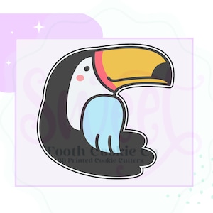 Toucan Cookie Cutter. Tropical Bird Cookie Cutter. Tropical Cookie Cutter. Hawaiian Cookie Cutter. Summer Cookie Cutter. Fondant Cutter.