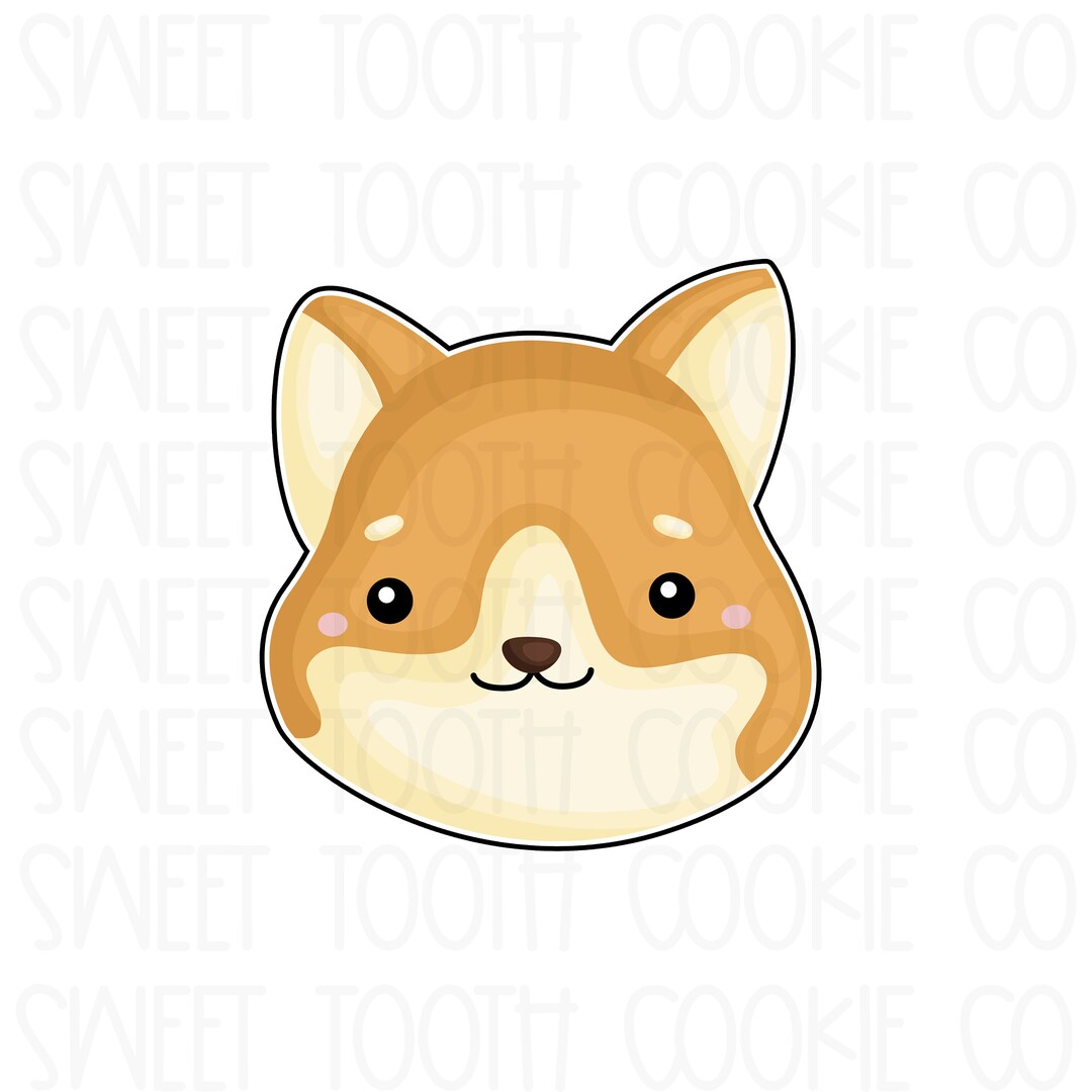 Corgi Dog Head 3D Printed Food Safe PLA Cookie Cutter. Fondant Cutter ...