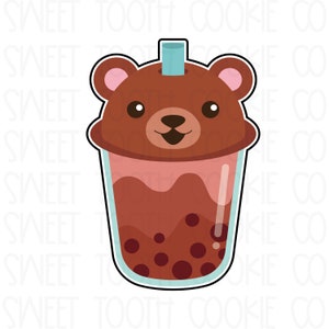 Boba Tea Cookie Cutter. Bubble Tea Cookie Cutter. Straw Cup Cookie Cutter. Cute Coffee Cup Cookie Cutter. Iced Coffee Drink Cookie Cutter.