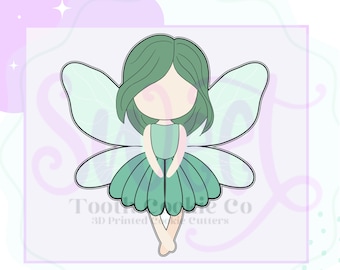 Fairy Cookie Cutter. Tooth Fairy Cookie Cutter. Fairy Garden Cookie Cutter. Fairy Birthday Cookie Cutter. Fondant Cutter. Clay Cutter