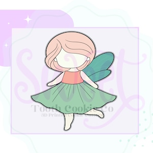 Fairy Cookie Cutter. Tooth Fairy Cookie Cutter. Fairy Garden Cookie Cutter. Fairy Birthday Cookie Cutter. Fondant Cutter. Clay Cutter