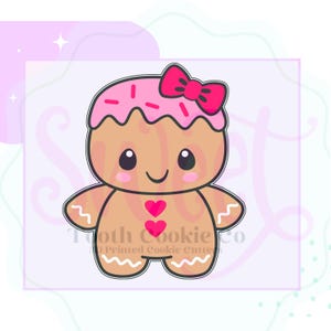 Gingerbread Girl Cookie Cutter. Girly Gingerbread Cookie Cutter. Gingerbread Cookie Cutter. Christmas Cookie Cutter. Winter Cookie Cutter