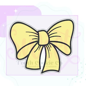 Girly Bow Cookie Cutter. Ribbon Cookie Cutter. Hair Bow Cookie Cutter. Cheer Bow Cookie Cutter. Baby Shower Cookie Cutter. Fondant Cutter