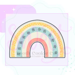 Boho Rainbow Cookie Cutter. Rainbow Cookie Cutter. Baby Shower Cookie Cutter. Block Rainbow Cookie Cutter. Boho Baby Shower Cookie Cutter