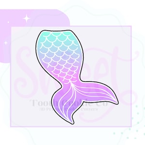 Mermaid Tail Cookie Cutter. Mermaid Cookie Cutter. Under The Sea Cookie Cutter. Ocean Cookie Cutter. Summer Cookie Cutter. Fondant Cutter