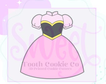 Princess Dress Cookie Cutter. Ball Gown Dress Cookie Cutter. Princess Cookie Cutter. Dress Cookie Cutter. Wedding Dress Cookie Cutter