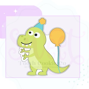 T-Rex Cookie Cutter. Dino Birthday Cookie Cutter. Dino Cookie Cutter. Dinosaur Cookie Cutter. Dino Cookie Cutter. Fondant Cutter.