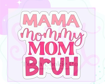 Mom Hand Lettered Mothers Day Cookie Cutter. Mom Cookie Cutter. Mothers Day Cookie Cutter. Fondant Cutter. Sweet Tooth Cookie Co