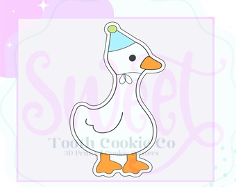 Birthday Goose Cookie Cutter. Goose Cookie Cutter. One Silly Goose Cookie Cutter. Duck Cookie Cutter. First Birthday Cookie Cutter.