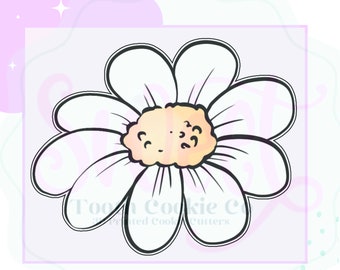 Daisy Flower Cookie Cutter. Daisy Cookie Cutter. Flower Cookie Cutter. Wildflower Cookie Cutter. Boho Cookie Cutter. Groovy Cookie Cutter.