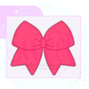 Bow Cookie Cutter. Ribbon Cookie Cutter. Hair Bow Cookie Cutter. Cheer Bow Cookie Cutter. Baby Shower Cookie Cutter. Fondant Cutter