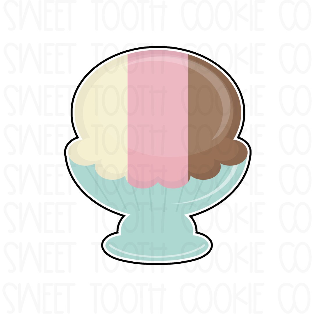 Ice Cream Sundae Cookie Cutter. Ice Cream Cookie Cutter. Ice Cream in