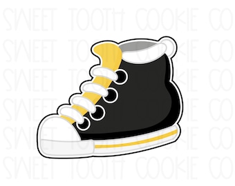 Sneaker Cookie Cutter. Shoe Cookie Cutter. Skate Cookie Cutter. Tennis Shoe Cookie Cutter. 90's Theme Cookie Cutter. 80s Theme Cookie Cutter
