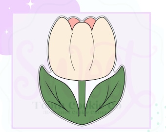Tulip Flower Cookie Cutter. Spring Flower Cookie Cutter. Spring Cookie Cutter. Flower Cookie Cutter. Tulip Cookie Cutter. Easter Cutters.