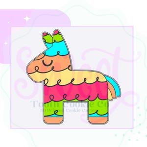 Piñata Cookie Cutter. Fiesta Cookie Cutter. Fiesta Theme Cookie Cutter. Cinco de Mayo Cookie Cutter. Donkey Cookie Cutter.