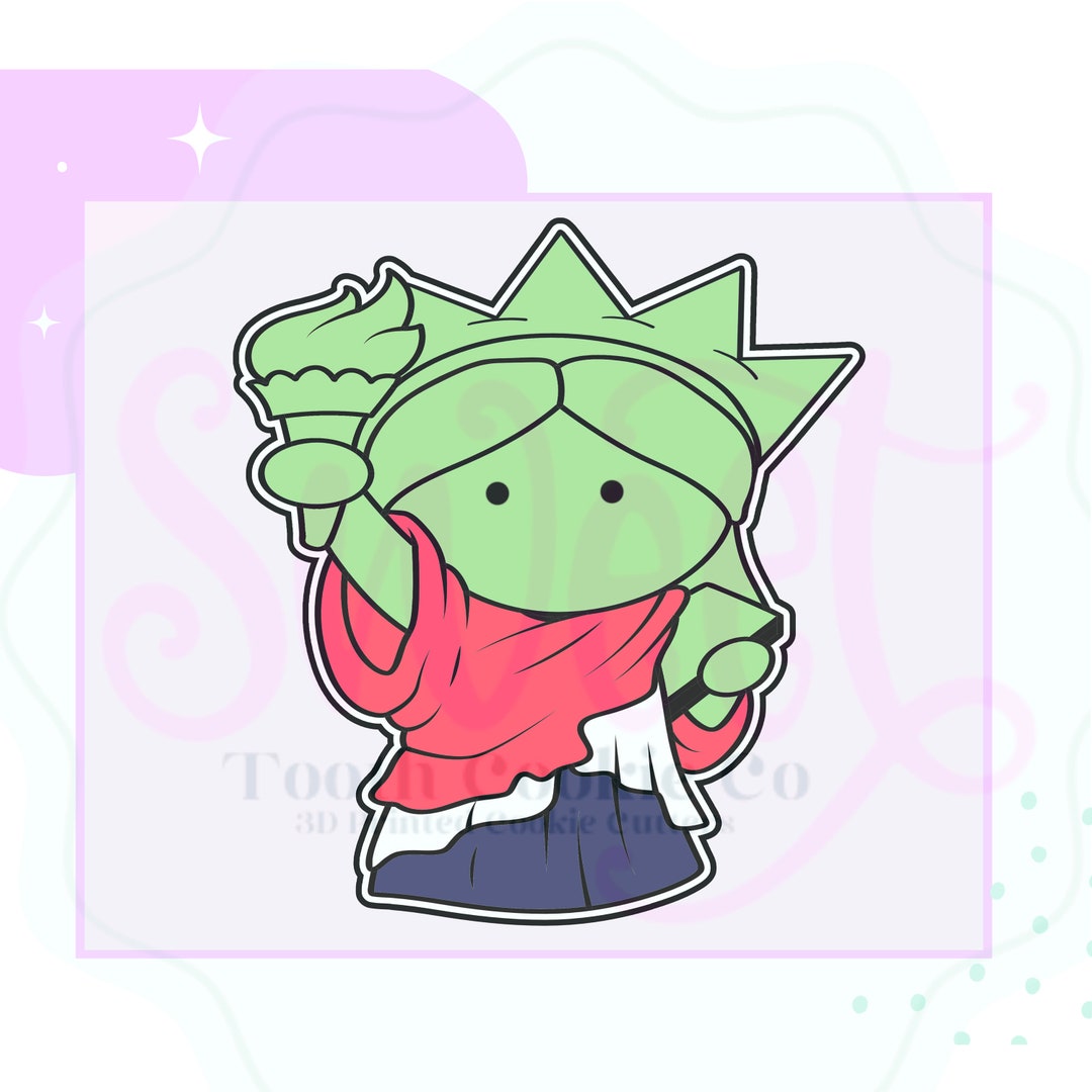 Lady Liberty Cookie Cutter. Statue of Liberty Cookie Cutter. 4th of ...