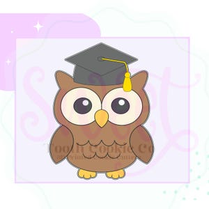 Graduation Owl Cookie Cutter. Grad Cookie Cutter. Graduation 2025 Cookie Cutter. 2025 Grad Cookie Cutter. Owl Cookie Cutter