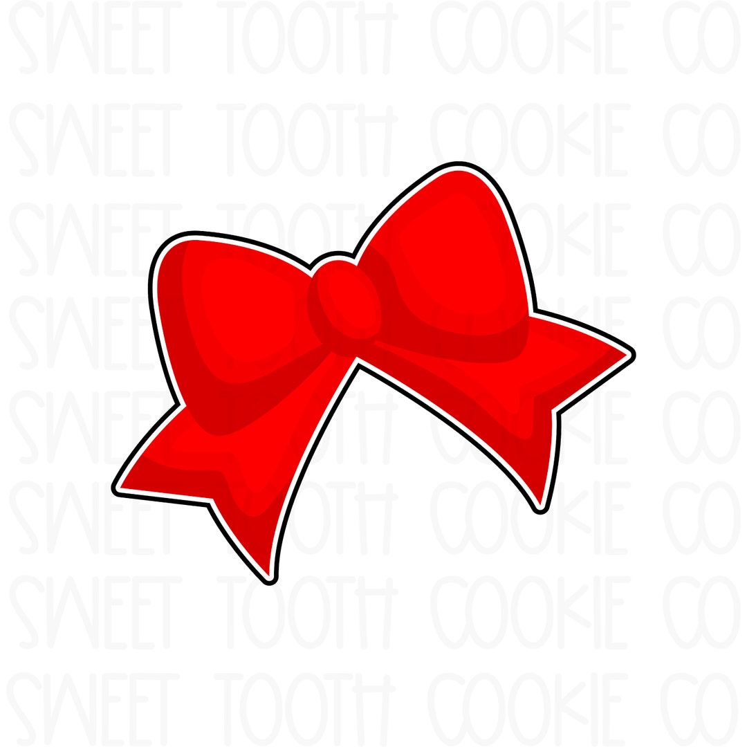 Bow Cookie Cuter. Ribbon Bow Cookie Cutter. Girly Cookie Cutter. Cheer