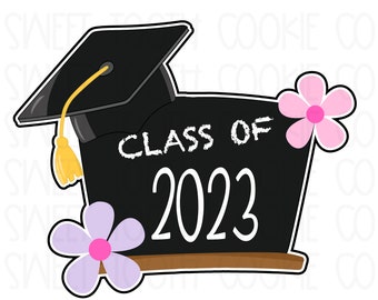 2023 Floral Graduation Cookie Cutter. Graduation Cap Cookie Cutter. Fondant Cutter. Slay Cutter. Sweet Tooth Cookie Co