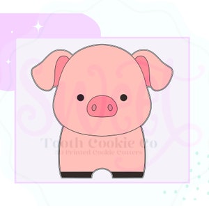Standing Pig Cookie Cutter. Pig Cookie Cutter 3D Printed Cookie Cutter. Farm Animal Cookie Cutter. Farm Themed Cookie Cutters