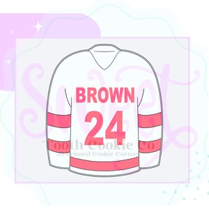 Hockey Jersey Cookie Cutter. Jersey Cookie Cutter. Hockey Cookie Cutter. Sports Jersey Cookie Cutter. Sports Cookie Cutter.
