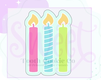 Birthday Candle Cookie Cutter. Candle Cookie Cutter. Birthday Cake Candle Cookie Cutter. Birthday Cookie Cutter.Happy Birthday Cookie Cutter