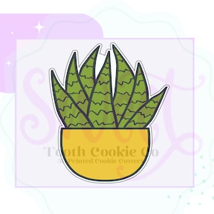 Succulent Plant Cookie Cutter. Cactus Cookie Cutter. House Plant Cookie Cutter. Potted Plant Cookie Cutter. New Home Cookie Cutter.
