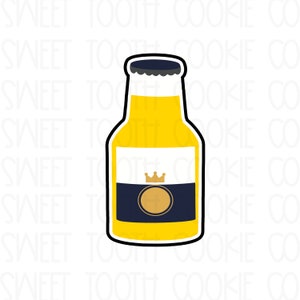 Beer Bottle Cookie Cutter. Alcohol Bottle Cookie Cutter. Cinco de Mayo Cookie Cutter. Bottle Shape Cookie Cutter. Food Cookie Cutter.