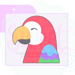 Parrot Cookie Cutter. Tropical Bird Cookie Cutter. Jungle Bird Cookie Cutter. Toucan Cookie Cutter. Animal Cookie Cutter. Fondant Cutter
