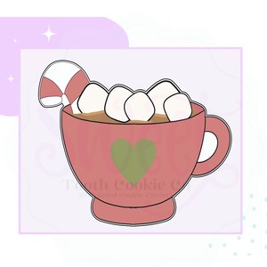Mug Cookie Cutter. Christmas Mug Cookie Cutter. Coffee Mug Cookie Cutter. Coffee Cookie Cutter. Hot Chocolate Cookie Cutter. Fondant Cutter.