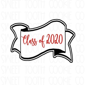 Banner Cookie Cutter. Ribbon Cookie Cutter. Plaque Cookie Cutter. Cute Banner Cookie Cutter. Fondant Cutter. Clay Cutter