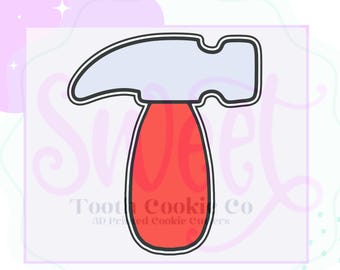 Hammer Cookie Cutter. Tool Cookie Cutter. Construction Cookie Cutter. Father's Day Cookie Cutter. Fondant Cutter. Sweet Tooth Cookie Cutter