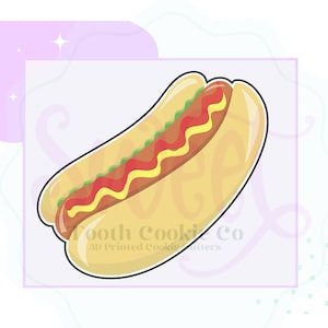 Hotdog Cookie Cutter. Hot Dog Cookie Cutter. Food Cookie Cutter. Summer Food Cookie Cutter. Baseball Cookie Cutter. Cookout Cookie Cutter.