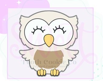 Owl Cookie Cutter. Woodland Animal Cookie Cutter. Forest Friends Cookie Cutter. Animal Cookie Cutter. Bird Cookie Cutter. Fondant Cutter.