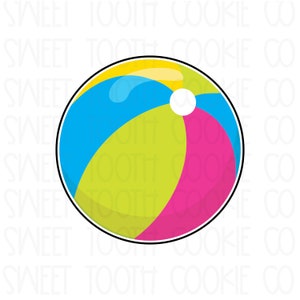 Beach Ball Cookie Cutter. Circle Cookie Cutter. Fondant Cutter. Clay Cutter.