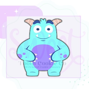 Monster Cookie Cutter. Monster With Horns Cookie Cutter. Halloween Monster Cookie Cutter. Love Monster Cookie Cutter.