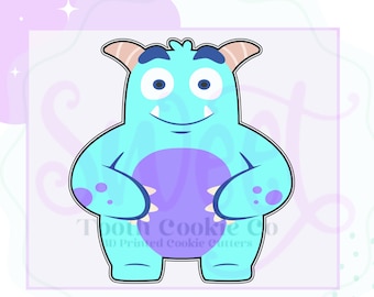 Monster Cookie Cutter. Monster With Horns Cookie Cutter. Halloween Monster Cookie Cutter. Love Monster Cookie Cutter.