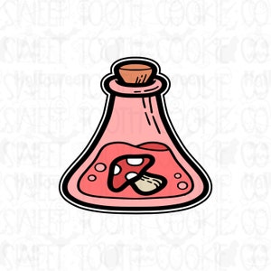 Magic Potion Cookie Cutter. Potion Bottle Cookie Cutter. Spooky Potion Cookie Cutter. Witches Potion Cookie Cutter. Fondant Cutter.